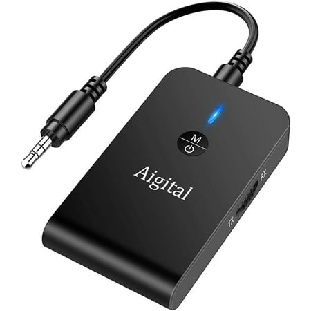 with 3.5mm Jack for Music Enjoyment/Car/Home Stereo System 2 in 1 Wireless Audio Adapter Apt-X Low Latency, 8 Hours Streaming, Hands-Free Call, A2DP Bluetooth 5.0 Transmitter Receiver for TV with 3.5mm Jack for Music Enjoyment/Car/Home Stereo System 2 in 1 Wireless Audio Adapter Apt-X Low Latency, 8 Hours Streaming, Hands-Free Call, A2DP Bluetooth 5.0 Transmitter Receiver for TV
